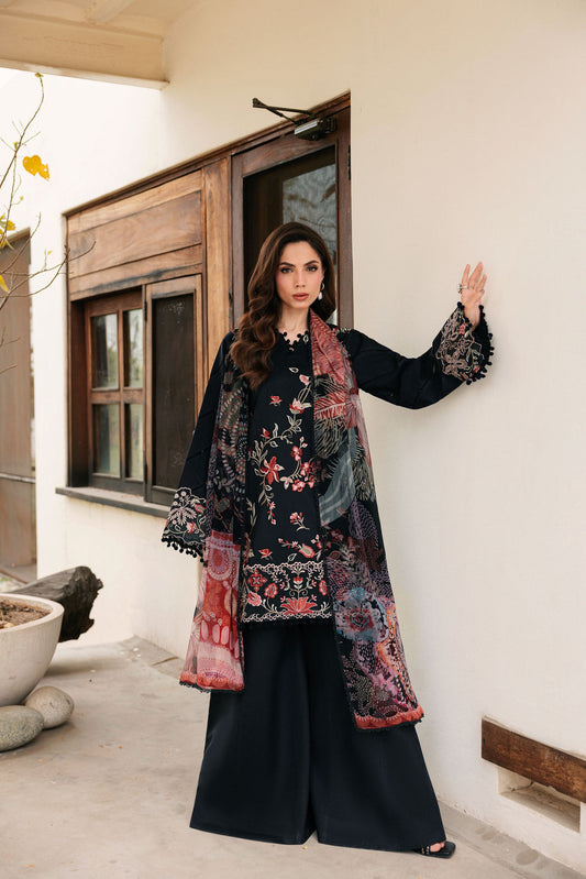 Florent | Festive Luxury Lawn 26 | FZF - 1B - Luxury Dress - available at Maria Faisal in UK and USA.