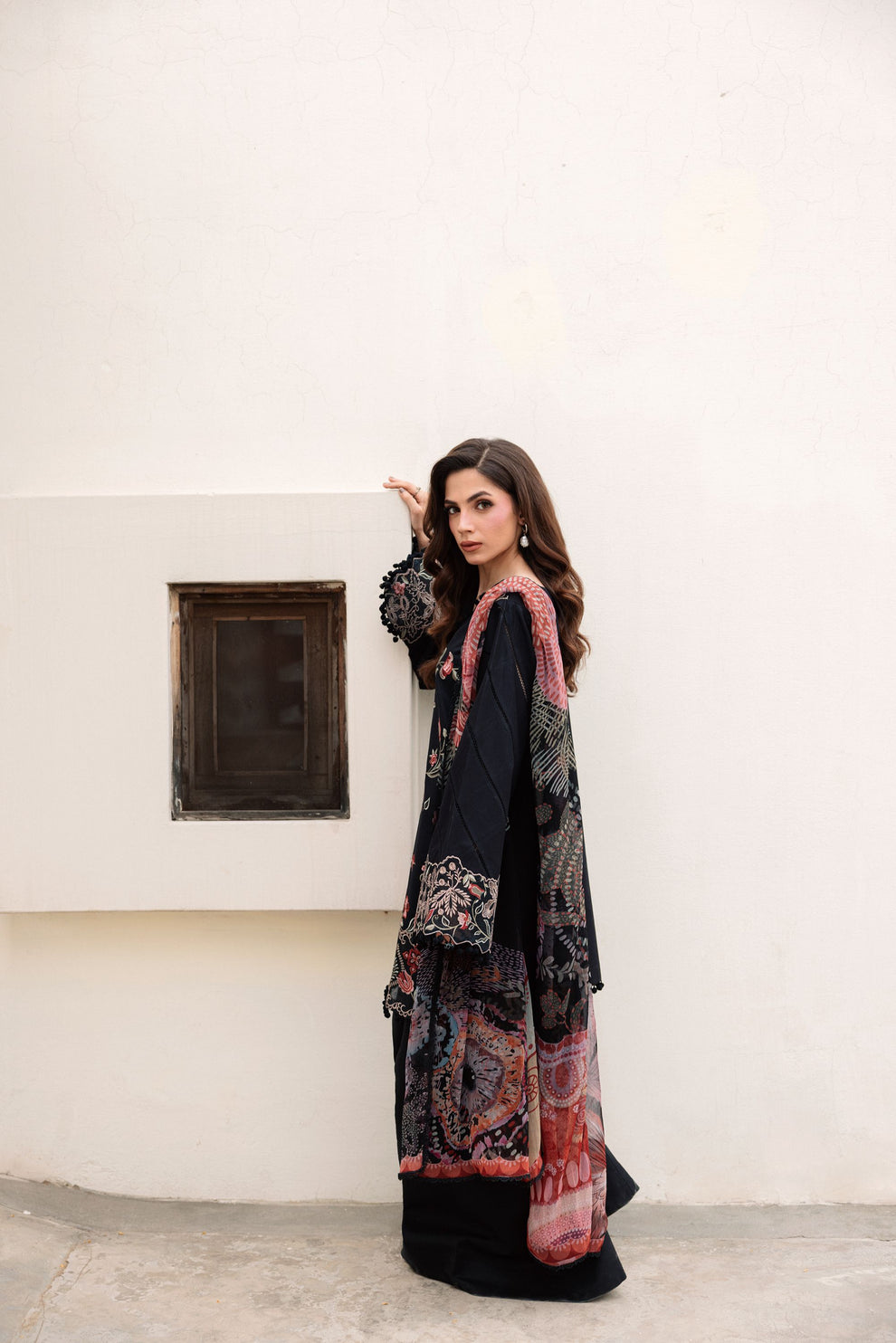 Florent | Festive Luxury Lawn 26 | FZF - 1B - Luxury Dress - available at Maria Faisal in UK and USA.