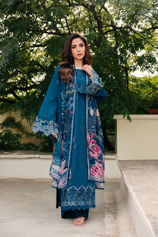 Florent | Festive Luxury Lawn 26 | FZF - 7B - Luxury Dress - available at Maria Faisal in UK and USA.