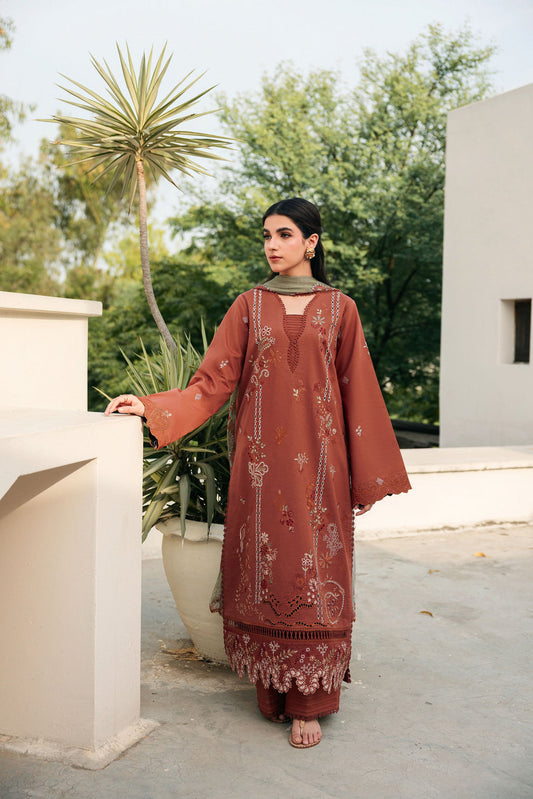 Florent | Festive Luxury Lawn 26 | FZF - 6B - Luxury Dress - available at Maria Faisal in UK and USA.