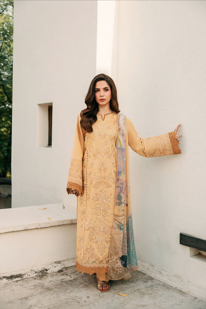 Florent | Festive Luxury Lawn 26 | FZF - 8B - Luxury Dress - available at Maria Faisal in UK and USA.
