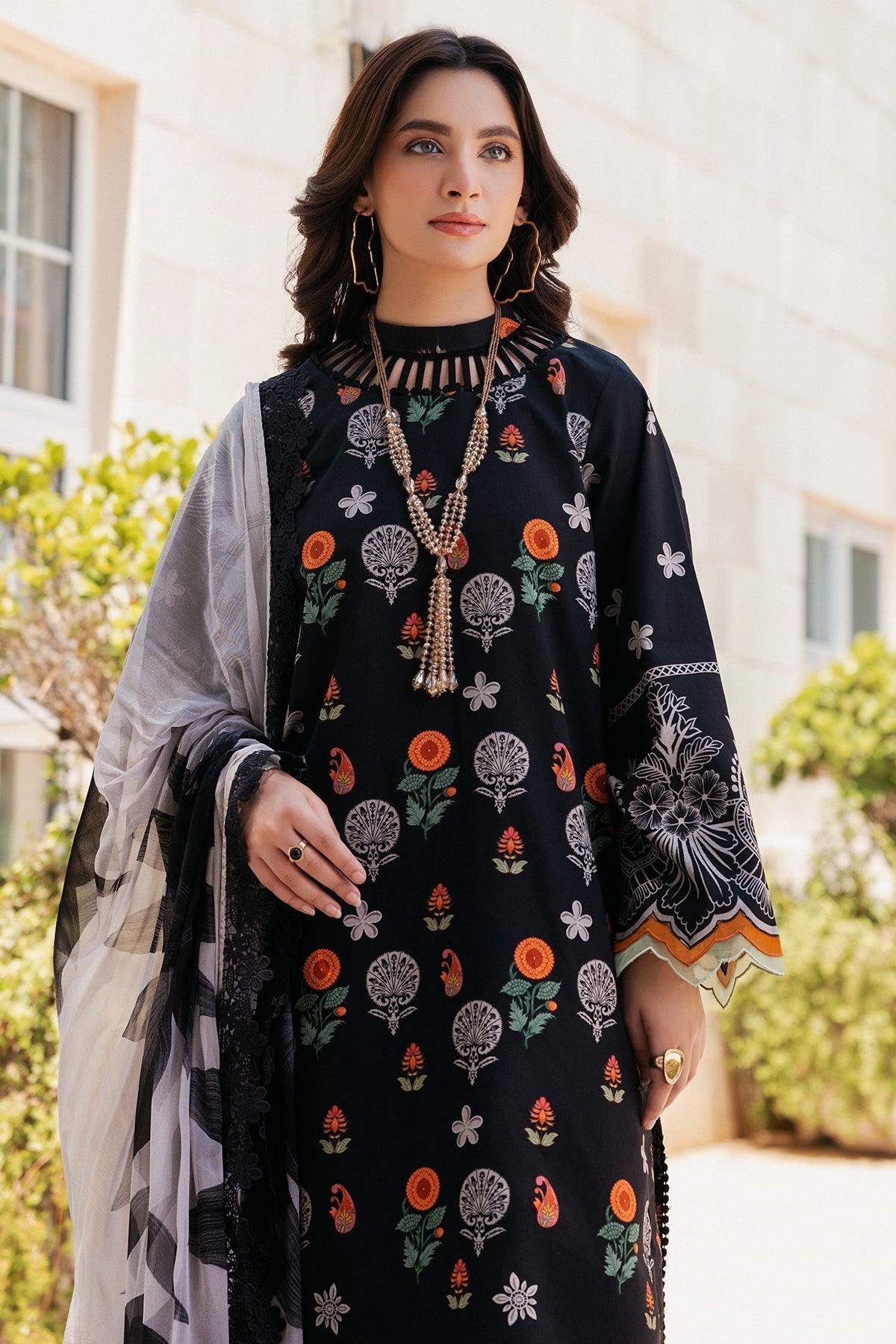 Charizma | C Prints Vol 6 | CP4-53 - Designer Dress with Intricate embroidery and embellishments. Shop elegent wedding dress at Maria Faisal.