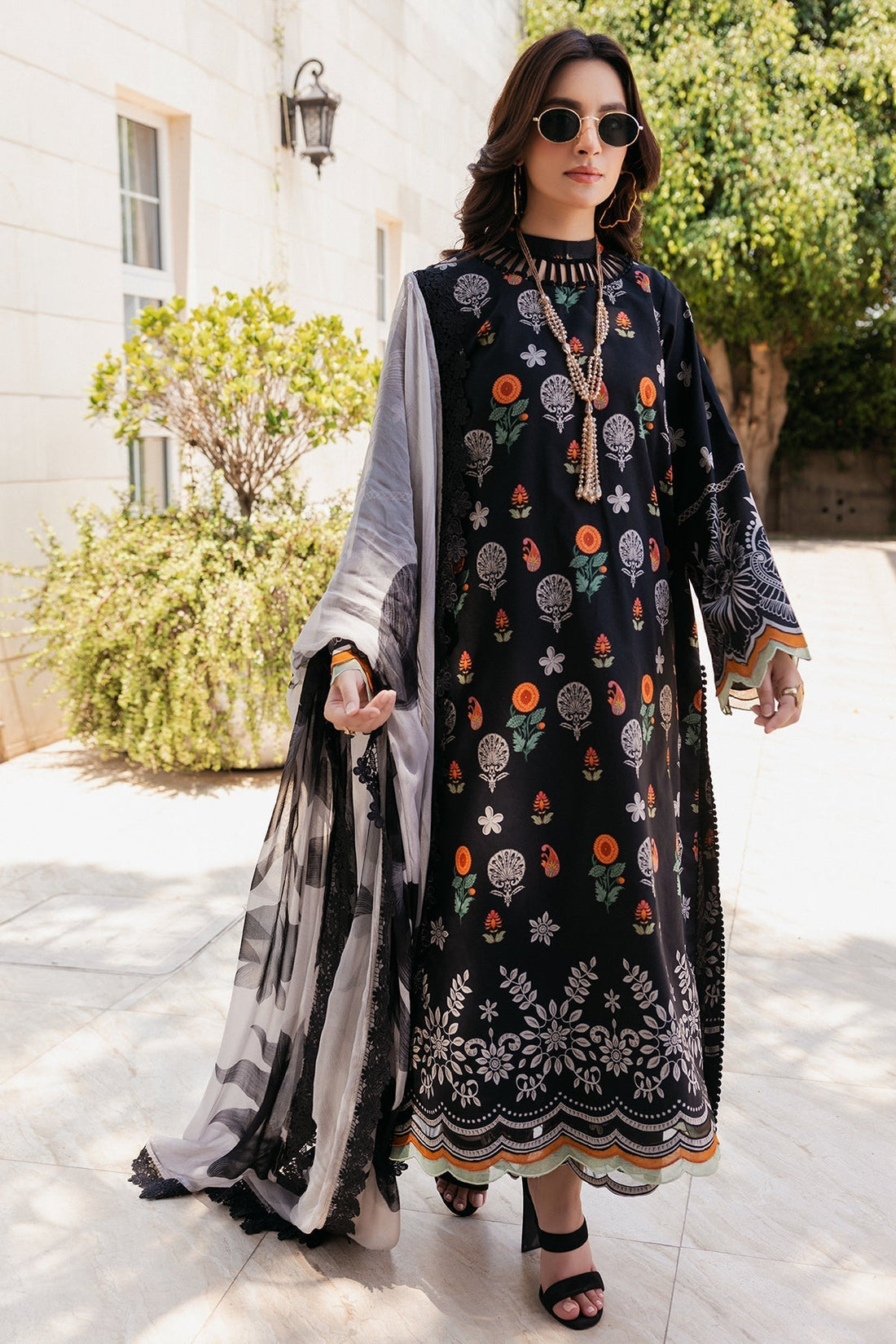 Charizma | C Prints Vol 6 | CP4-53 - Designer Dress with Intricate embroidery and embellishments. Shop elegent wedding dress at Maria Faisal.
