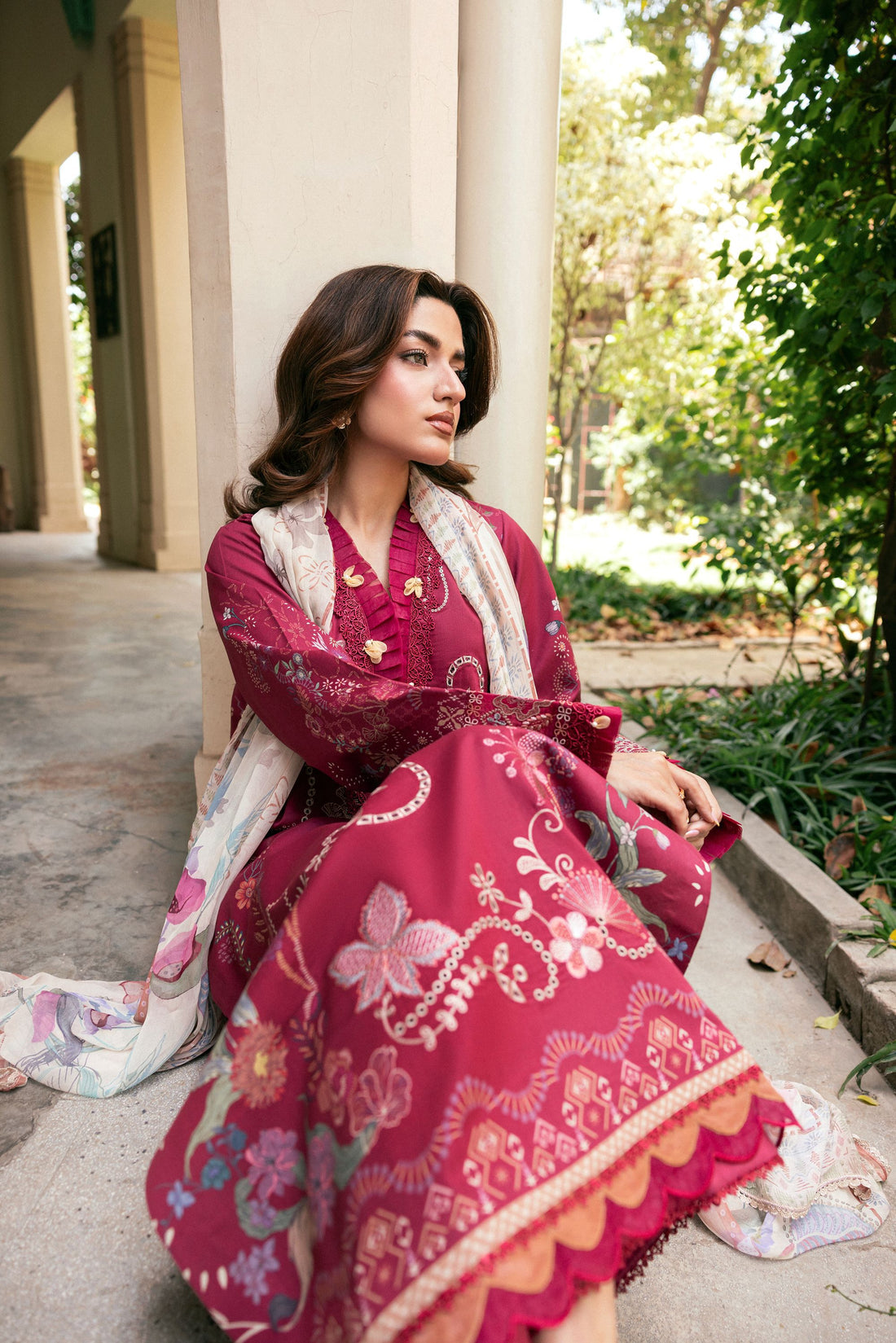 Florent | Odysset Festive | FEO - 6A - Luxury Dress - available at Maria Faisal in UK and USA.