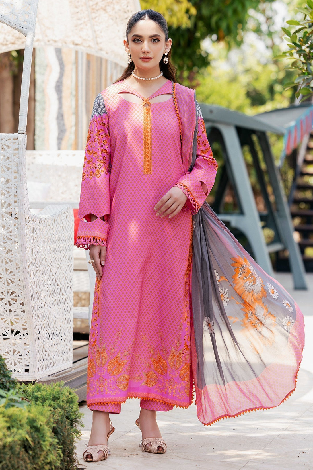 Charizma | C Prints Vol 6 | CP4-54 - Designer Dress with Intricate embroidery and embellishments. Shop elegent wedding dress at Maria Faisal.