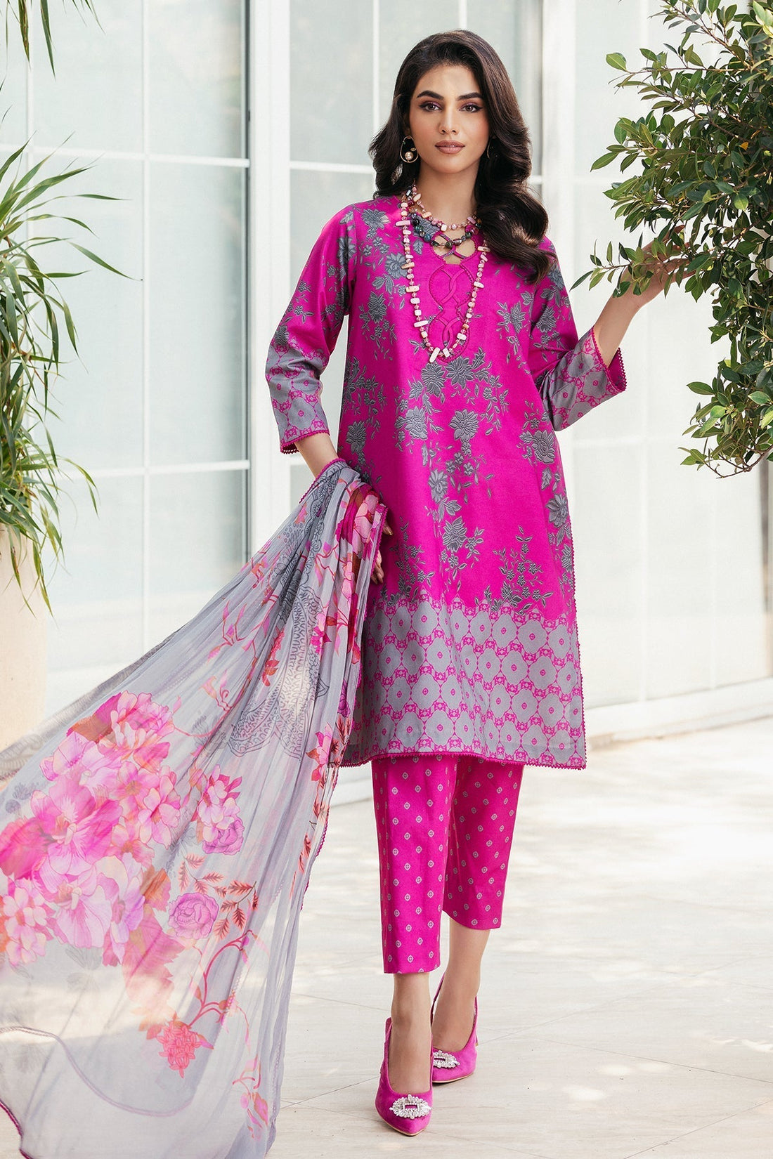 Charizma | C Prints Vol 6 | CP4-56 - Designer Dress with Intricate embroidery and embellishments. Shop elegent wedding dress at Maria Faisal.