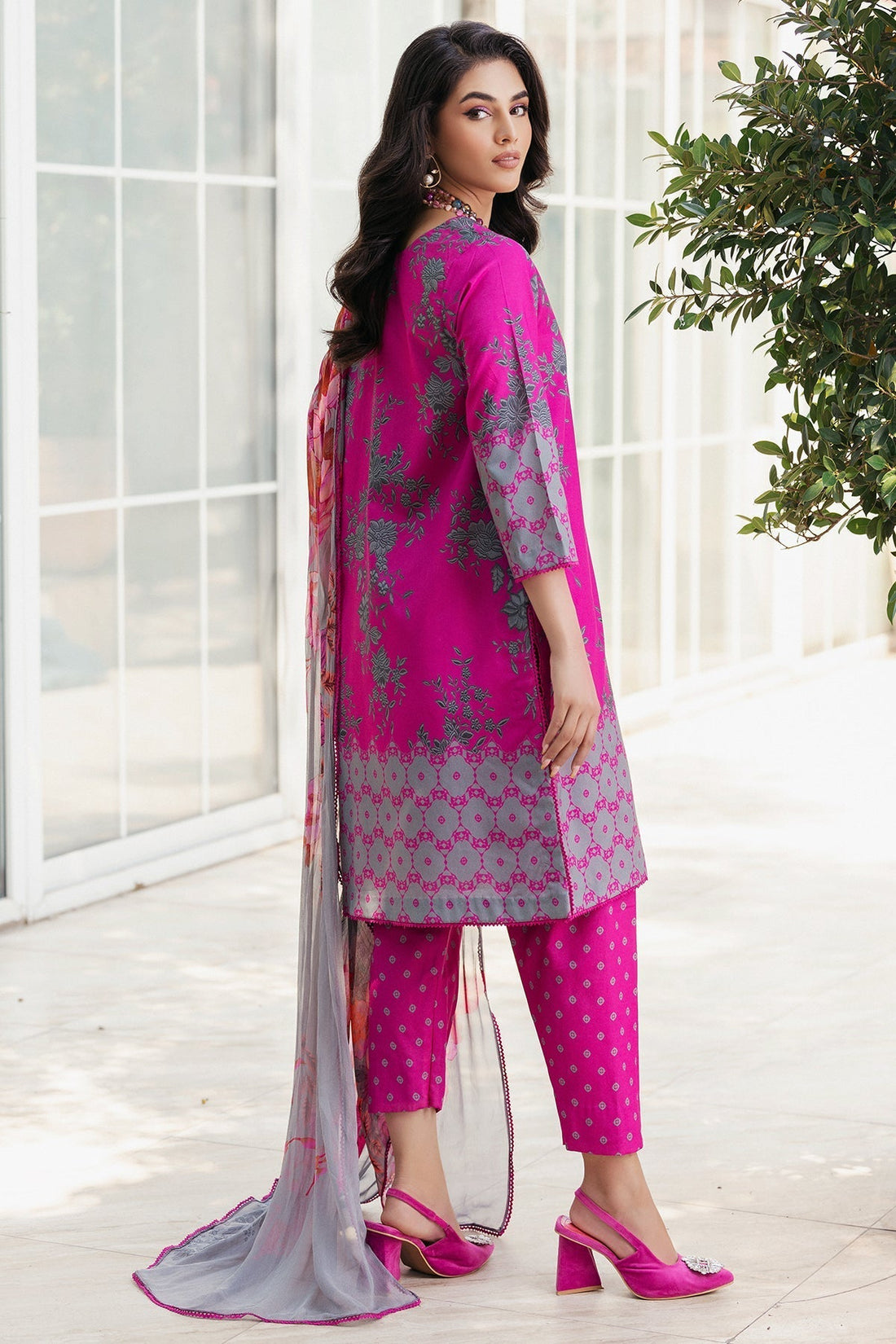 Charizma | C Prints Vol 6 | CP4-56 - Designer Dress with Intricate embroidery and embellishments. Shop elegent wedding dress at Maria Faisal.