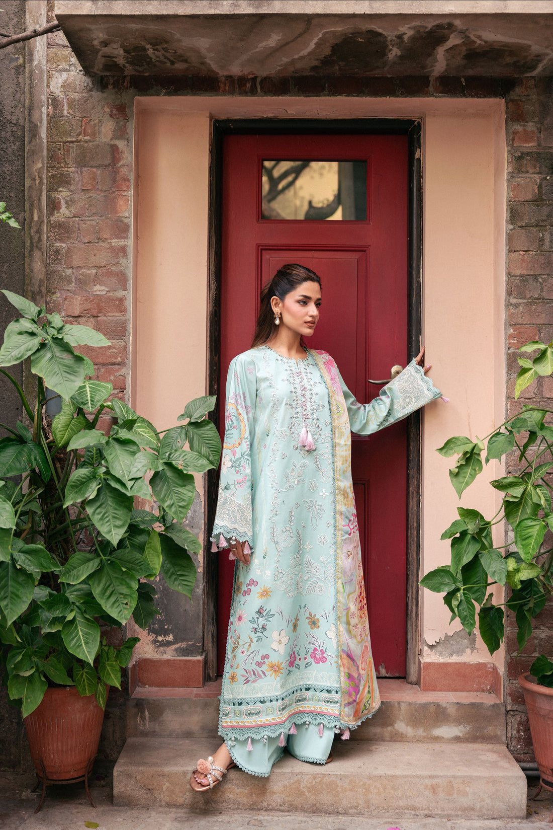 Florent | Odysset Festive | FEO - 3B - Luxury Dress - available at Maria Faisal in UK and USA.