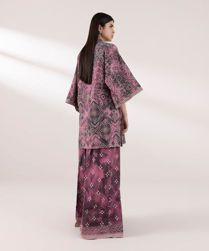 Sapphire | Intermix 2024 | Cambric Suit S-48 - Designer Dress with Intricate embroidery and embellishments. Shop elegent wedding dress at Maria Faisal.