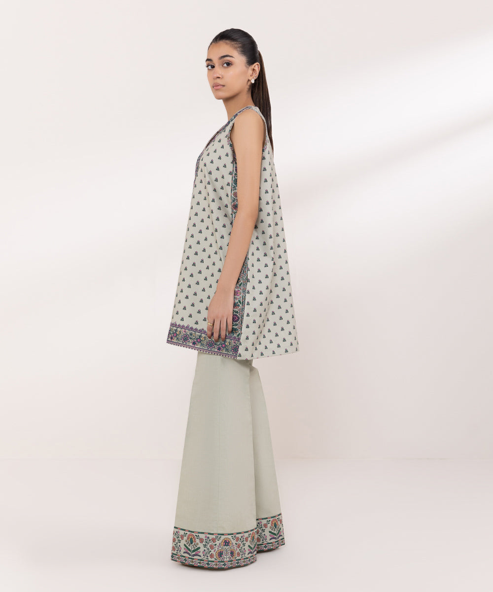 Sapphire | Intermix 2024 | Cambric Suit S-31 - Designer Dress with Intricate embroidery and embellishments. Shop elegent wedding dress at Maria Faisal.