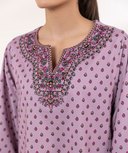 Sapphire | Intermix 2024 | Cambric Suit S-32 - Designer Dress with Intricate embroidery and embellishments. Shop elegent wedding dress at Maria Faisal.