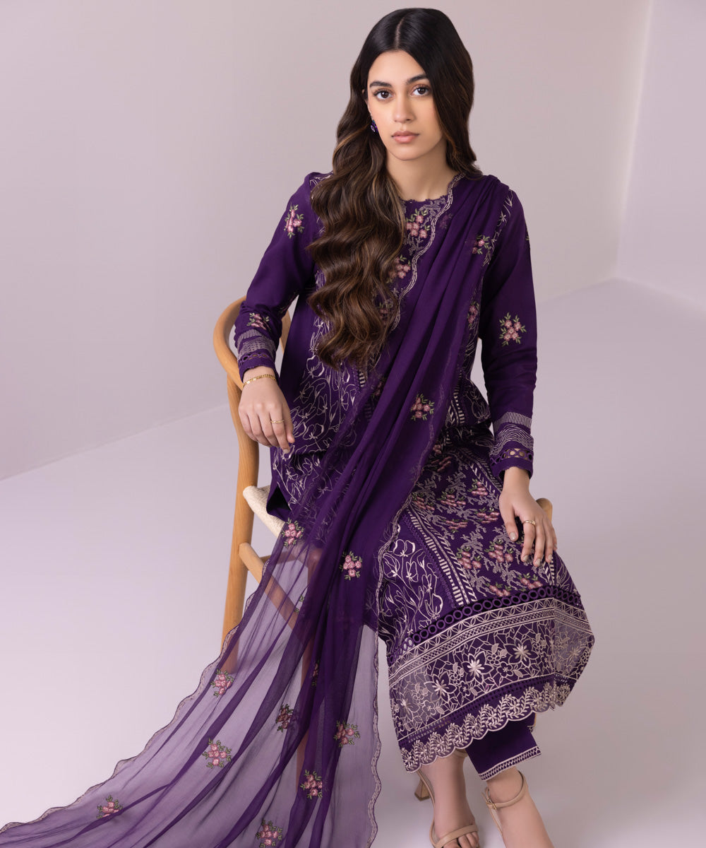 Sapphire | Eid Collection | S68 - Designer Dress with Intricate embroidery and embellishments. Shop elegent wedding dress at Maria Faisal.