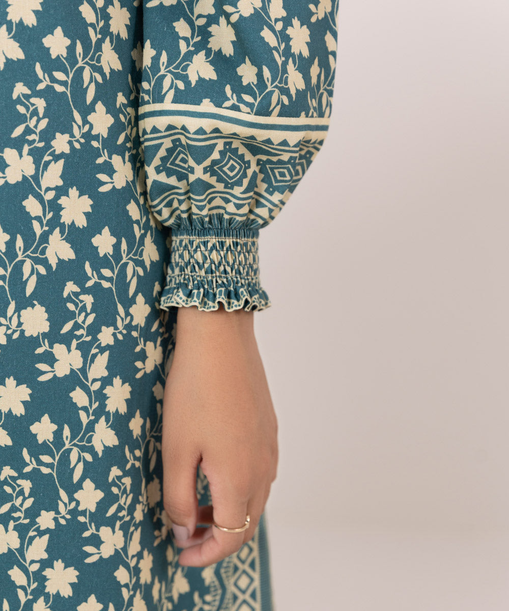 Sapphire | Intermix 2024 | Cambric Suit S-22 - Designer Dress with Intricate embroidery and embellishments. Shop elegent wedding dress at Maria Faisal.