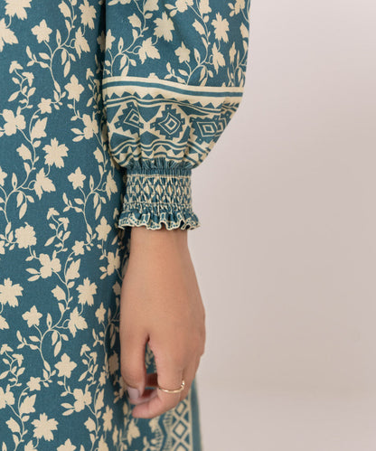 Sapphire | Intermix 2024 | Cambric Suit S-22 - Designer Dress with Intricate embroidery and embellishments. Shop elegent wedding dress at Maria Faisal.