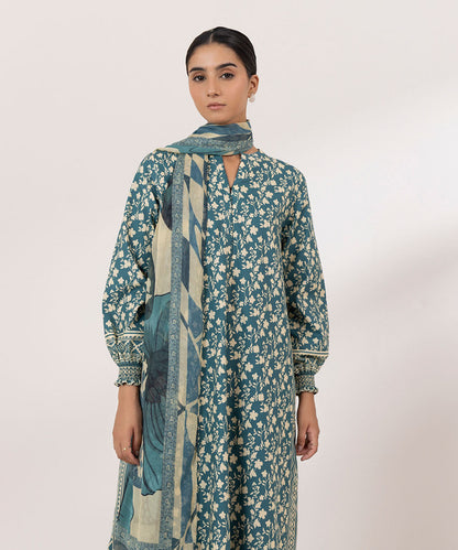 Sapphire | Intermix 2024 | Cambric Suit S-22 - Designer Dress with Intricate embroidery and embellishments. Shop elegent wedding dress at Maria Faisal.