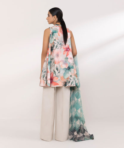 Sapphire | Intermix 2024 | Cambric Suit S-23 - Designer Dress with Intricate embroidery and embellishments. Shop elegent wedding dress at Maria Faisal.