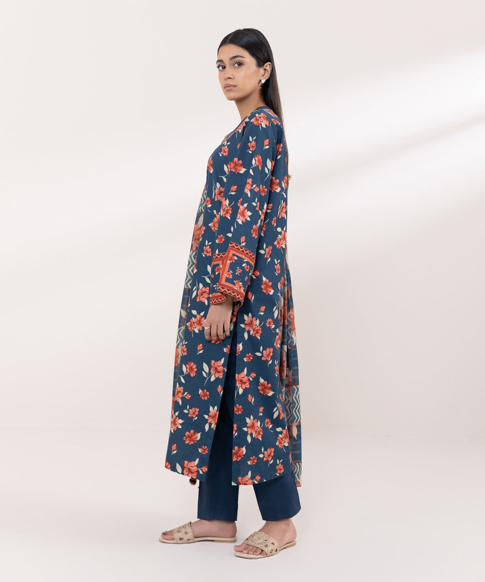 Sapphire | Intermix 2024 | Cambric Suit S-25 - Designer Dress with Intricate embroidery and embellishments. Shop elegent wedding dress at Maria Faisal.