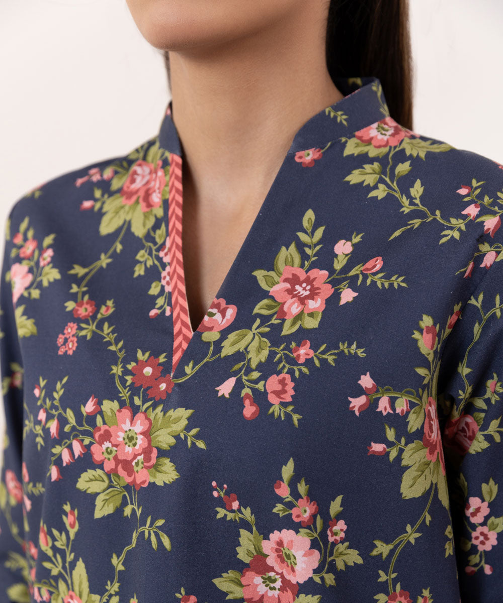 Sapphire | Intermix 2024 | Cambric Suit S-26 - Designer Dress with Intricate embroidery and embellishments. Shop elegent wedding dress at Maria Faisal.