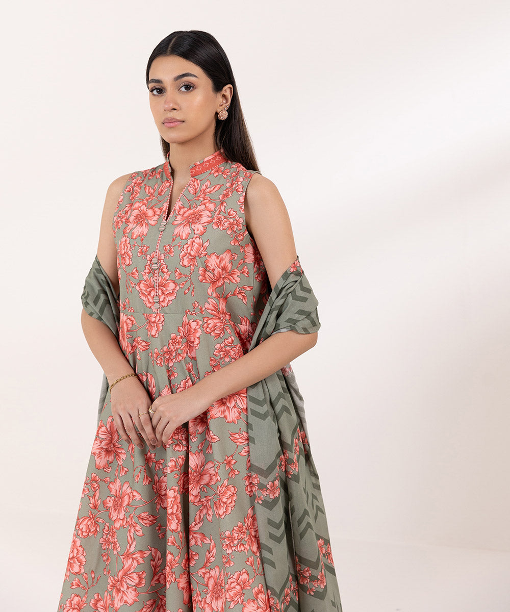 Sapphire | Intermix 2024 | Cambric Suit S-27 - Designer Dress with Intricate embroidery and embellishments. Shop elegent wedding dress at Maria Faisal.