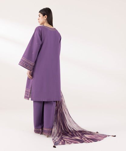 Sapphire | Intermix 2024 | Cambric Suit S-41 - Designer Dress with Intricate embroidery and embellishments. Shop elegent wedding dress at Maria Faisal.