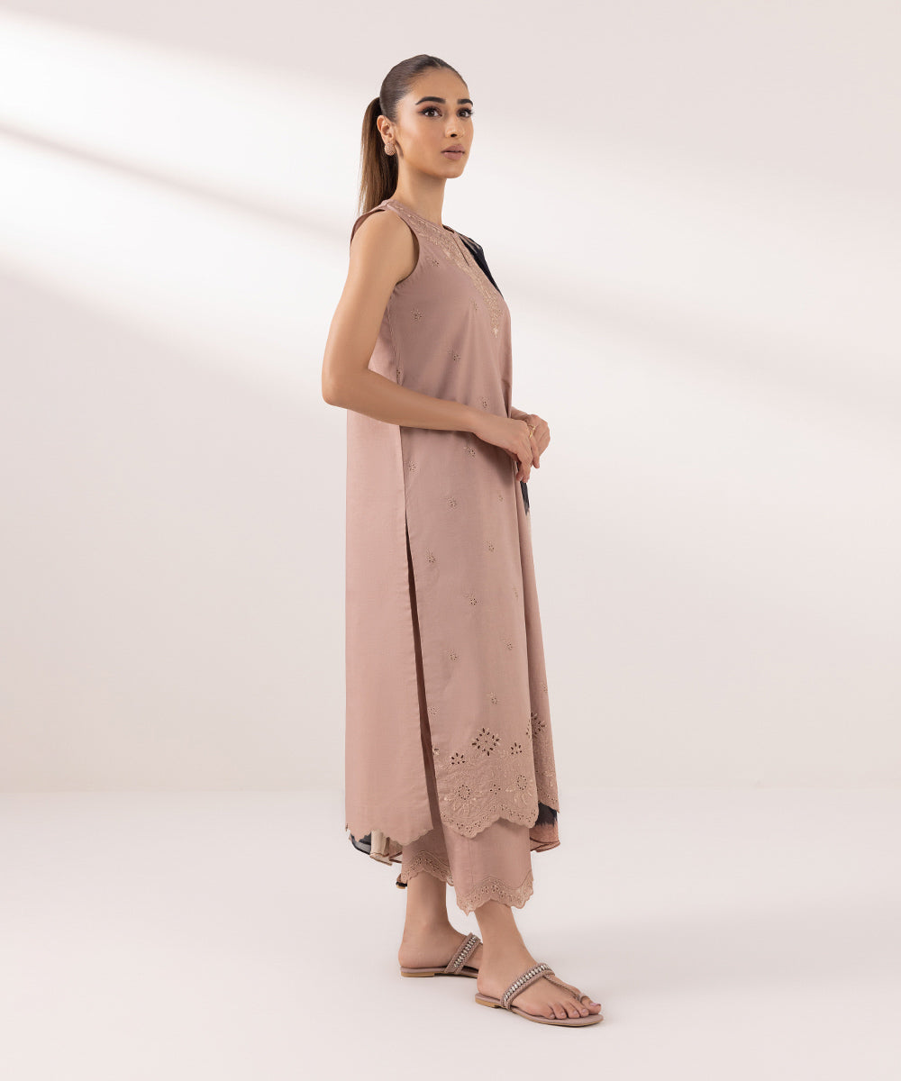 Sapphire | Intermix 2024 | Cambric Suit S-13 - Designer Dress with Intricate embroidery and embellishments. Shop elegent wedding dress at Maria Faisal.