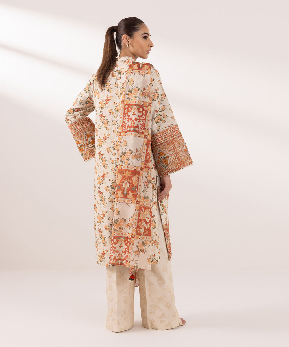 Sapphire | Intermix 2024 | Cambric Suit S-44 - Designer Dress with Intricate embroidery and embellishments. Shop elegent wedding dress at Maria Faisal.