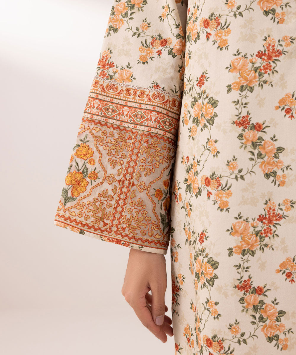 Sapphire | Intermix 2024 | Cambric Suit S-44 - Designer Dress with Intricate embroidery and embellishments. Shop elegent wedding dress at Maria Faisal.