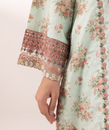 Sapphire | Intermix 2024 | Cambric Suit S-45 - Designer Dress with Intricate embroidery and embellishments. Shop elegent wedding dress at Maria Faisal.