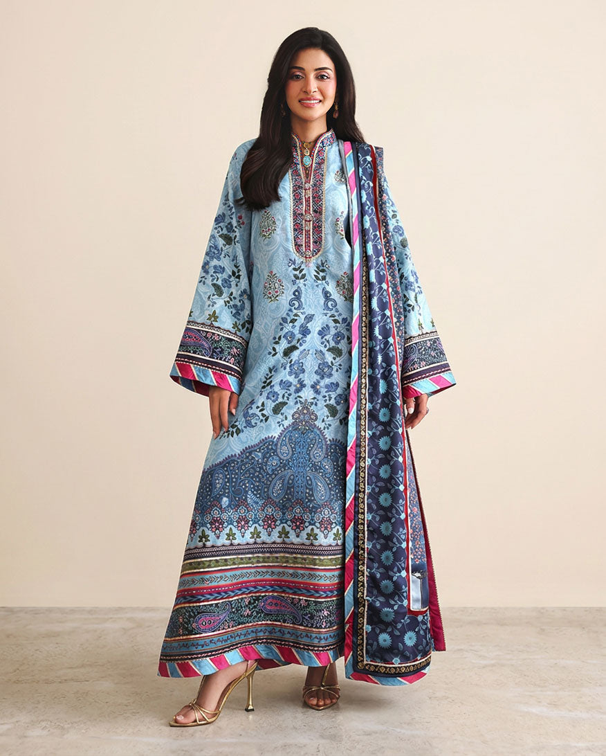 Mushq | Nirvana Anmol Edit | In my Element - Luxury Dress - available at Maria Faisal in UK and USA.