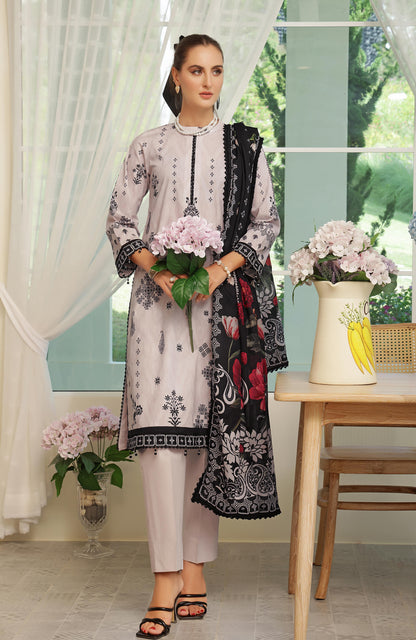 Alzohaib | Digital Printed Cambric | Colors Digital Cambric 3 Piece-CDC-25-01 - Ladies Clothes - Maria Faisal
