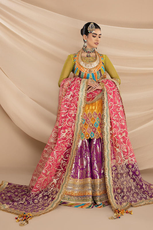 Nilofer Shahid | Shama e Mehfil | Mahjabeen - Bridal Dress - available at Maria Faisal in UK and USA.