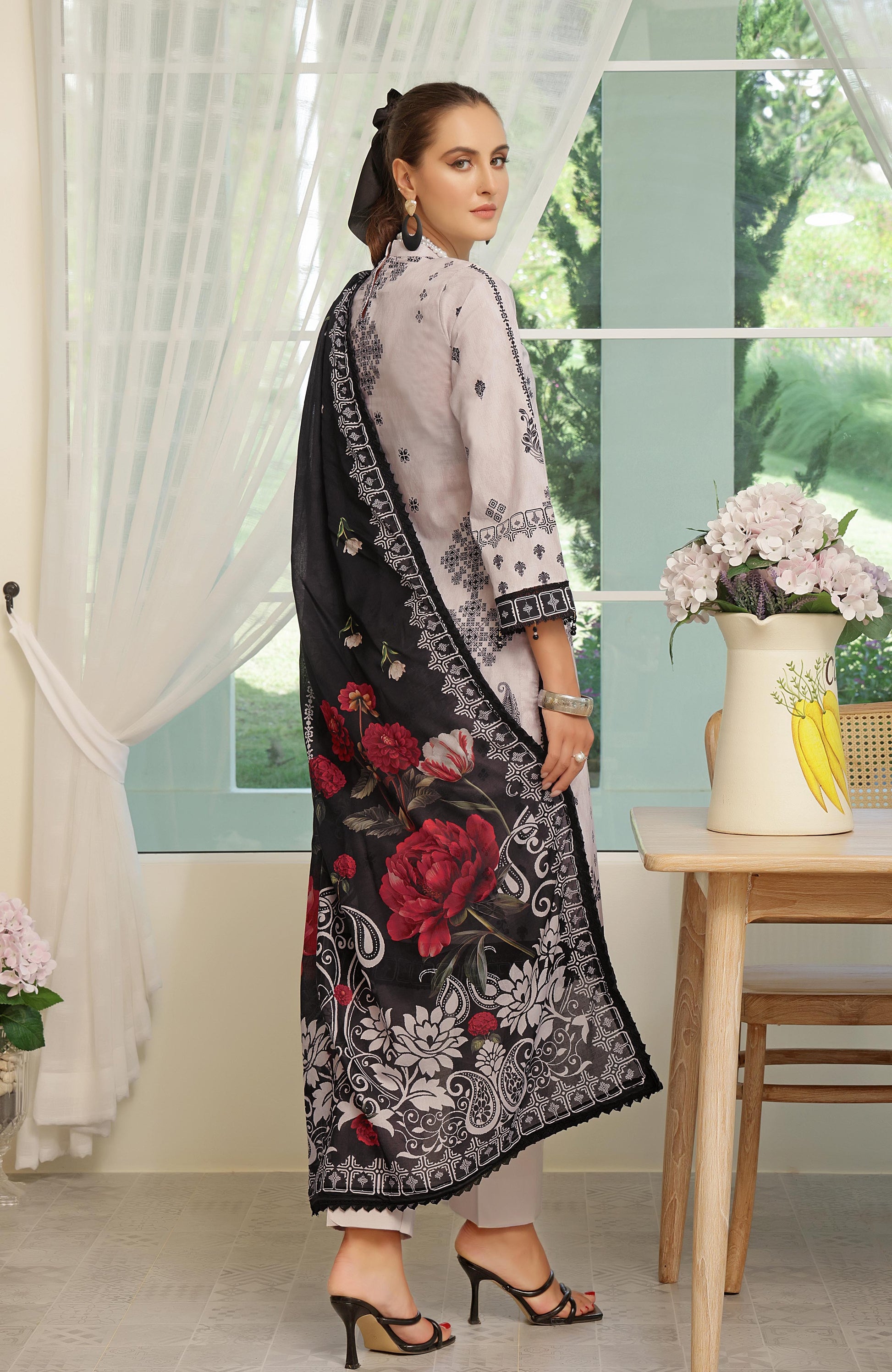 Alzohaib | Digital Printed Cambric | Colors Digital Cambric 3 Piece-CDC-25-01 - Ladies Clothes - Maria Faisal