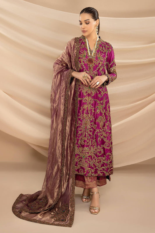 Nilofer Shahid | Shama e Mehfil | Wisaal e Yaar - Bridal Dress - available at Maria Faisal in UK and USA.