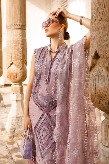 Maria B | Luxury Lawn | D-2301-A - Ladies Clothes - Maria Faisal