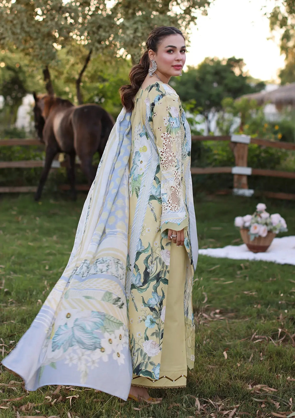 Elaf Premium | Prints Chikankari 24 | 05A CITRUS CRUSH - Waniyas