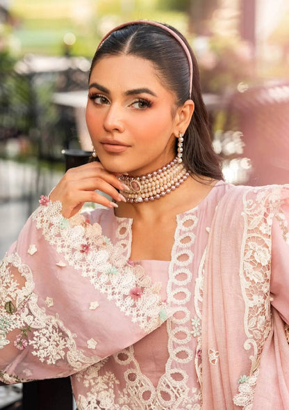 Elaf Premium | Luxury Lawn 25 | ELH-3B OH MY ROSE by Maria Faisal - Registered Vendor of : Elaf Premium - type : Ladies Clothes - 100% original wedding dresses