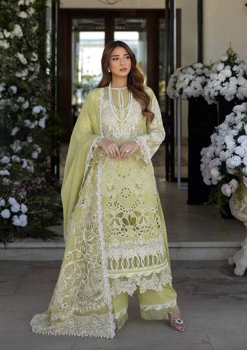 Kahf Premium | Luxury Lawn 25 | KLR-08 Amelia by Maria Faisal - Registered Vendor of : Kahf Premium - type : Ladies Clothes - 100% original wedding dresses