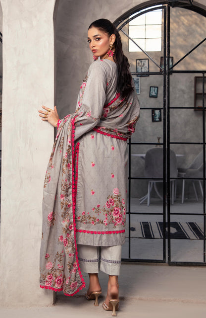 Alzohaib | Digital Printed Cambric | Colors Digital Cambric 3 Piece-CDC-2-25-10 - Ladies Clothes - Maria Faisal