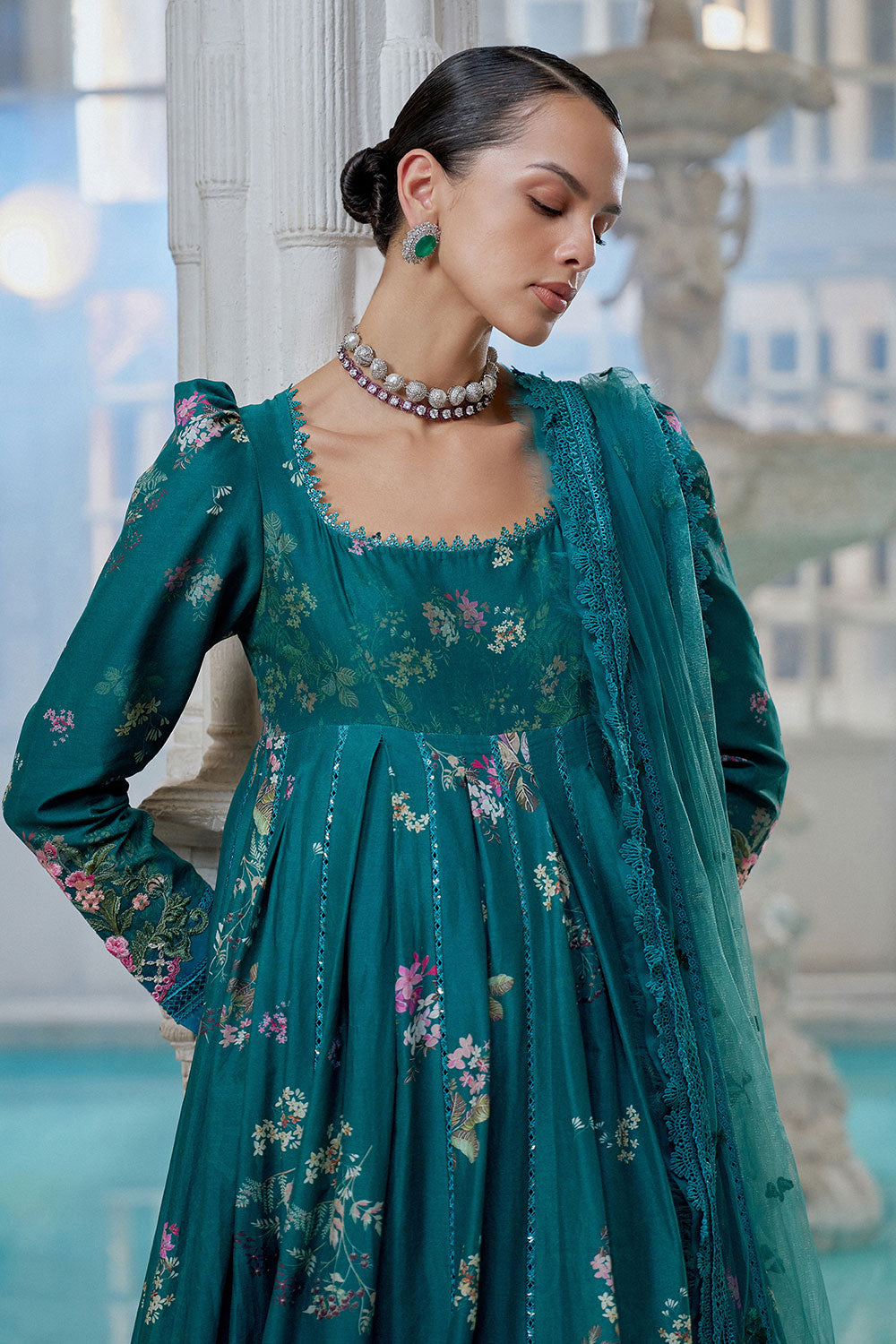 Sobia Nazir | Luxury Lawn Eid 26 | 10B - Luxury Dress - available at Maria Faisal in UK and USA.