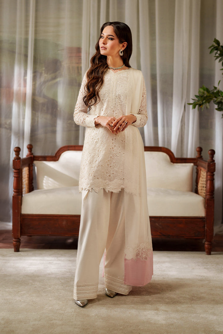 Iznik | Chinon Chiffon | UE-532 - Dress - available at Maria Faisal in UK and USA.