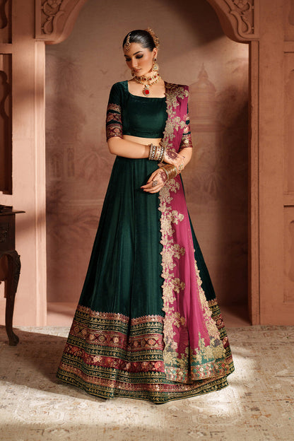 Iznik | Velvet 25 | IV-65 Embroidered Velvet - Formal Dress - available at Maria Faisal in UK and USA.