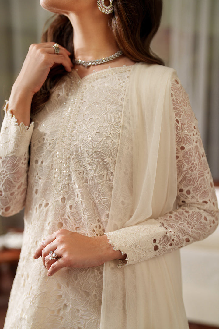 Iznik | Chinon Chiffon | UE-532 - Dress - available at Maria Faisal in UK and USA.