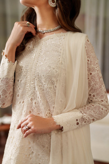 Iznik | Chinon Chiffon | UE-532 - Dress - available at Maria Faisal in UK and USA.