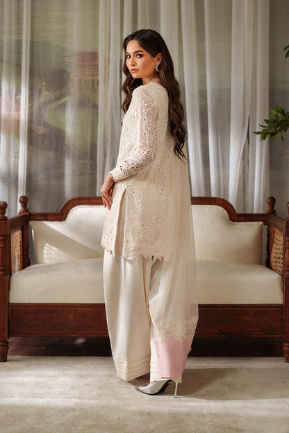 Iznik | Chinon Chiffon | UE-532 - Dress - available at Maria Faisal in UK and USA.