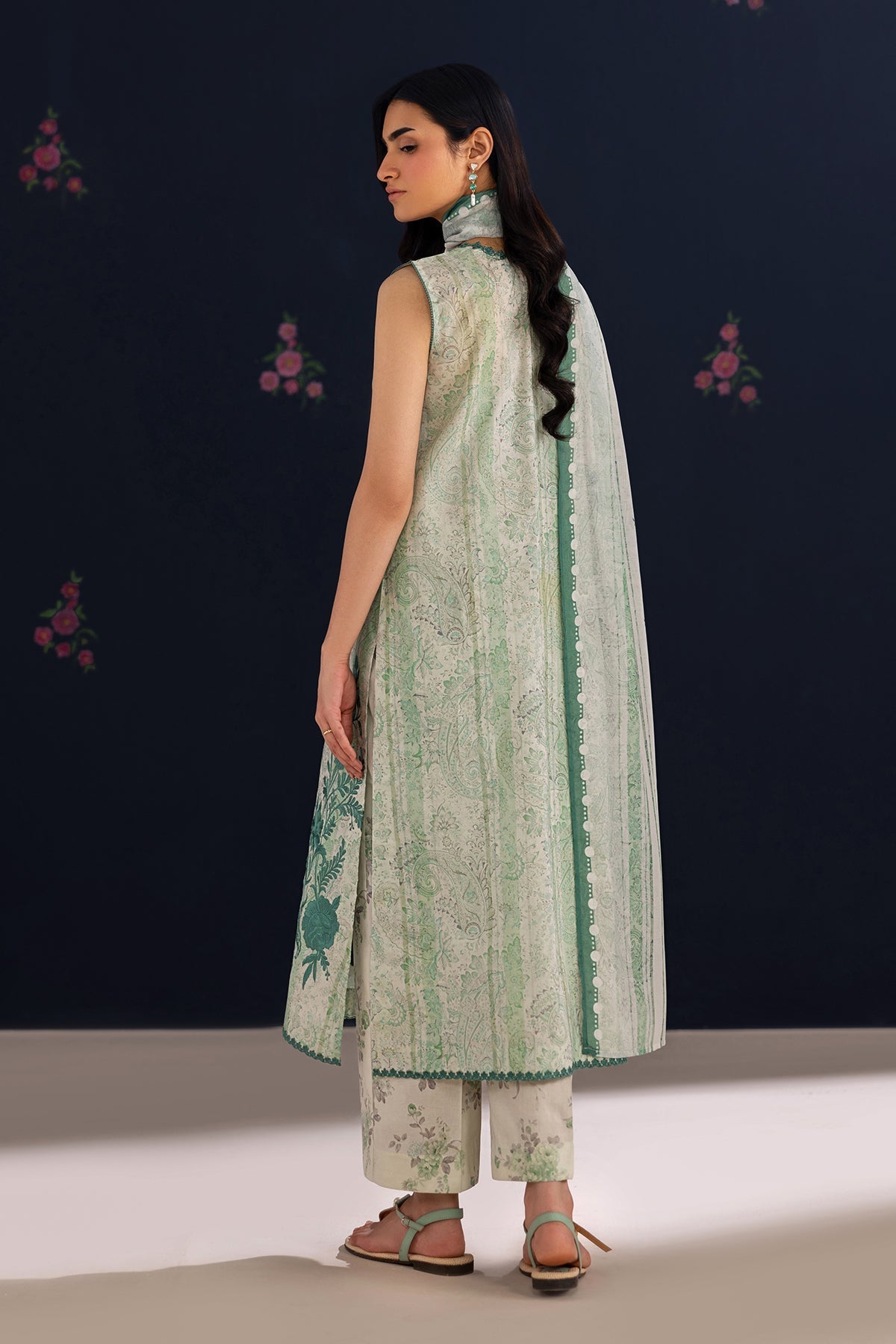 Baroque | Luxury Summer Pret | UF-4456 - Luxury Dress - available at Maria Faisal in UK and USA.