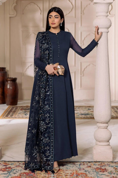 Alizeh | Ready to wear | Navy Blue 3 piece - RTW1012 - Ladies Clothes - Maria Faisal