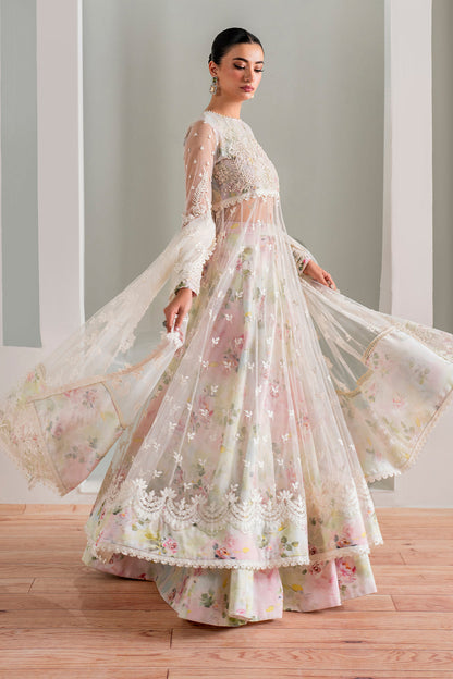 Baroque | Formals Collection | EMBROIDERED NET UF-686 - Formal Dress - available at Maria Faisal in UK and USA.