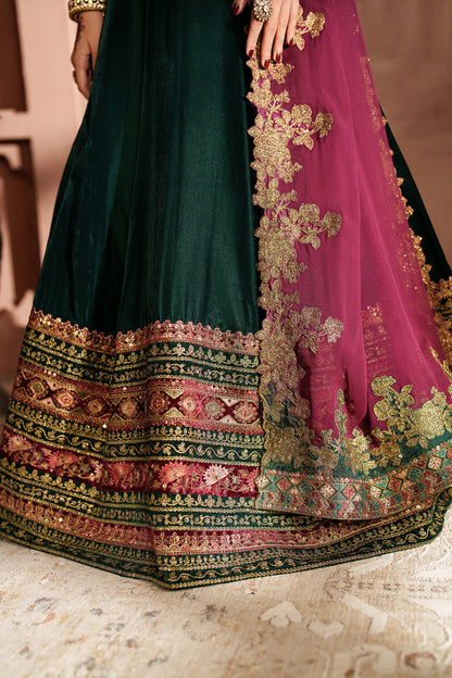 Iznik | Velvet 25 | IV-65 Embroidered Velvet - Formal Dress - available at Maria Faisal in UK and USA.