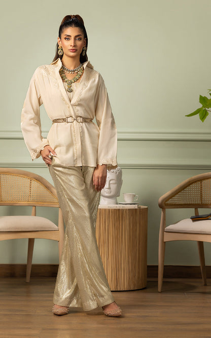 Threads and Motifs | Formal Dresses 25 | EMBROIDERED TOP WITH TUBE AND SEQUINS TROUSER - Ladies Clothes - Maria Faisal