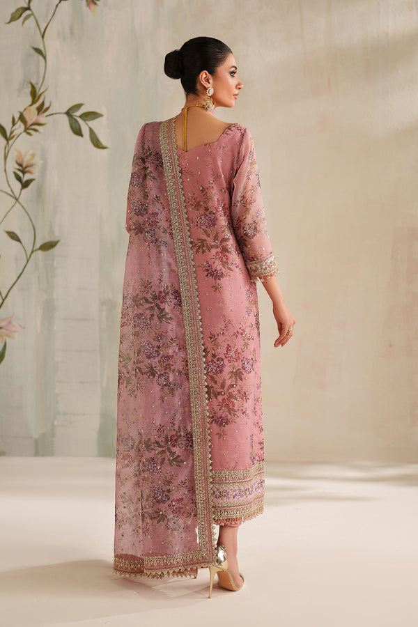 Baroque | Formals Collection | EMBROIDERED COTTON NET UF-4374 - Formal Dress - available at Maria Faisal in UK and USA.